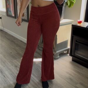 No Boundaries Maroon Corduroy Flare Pants